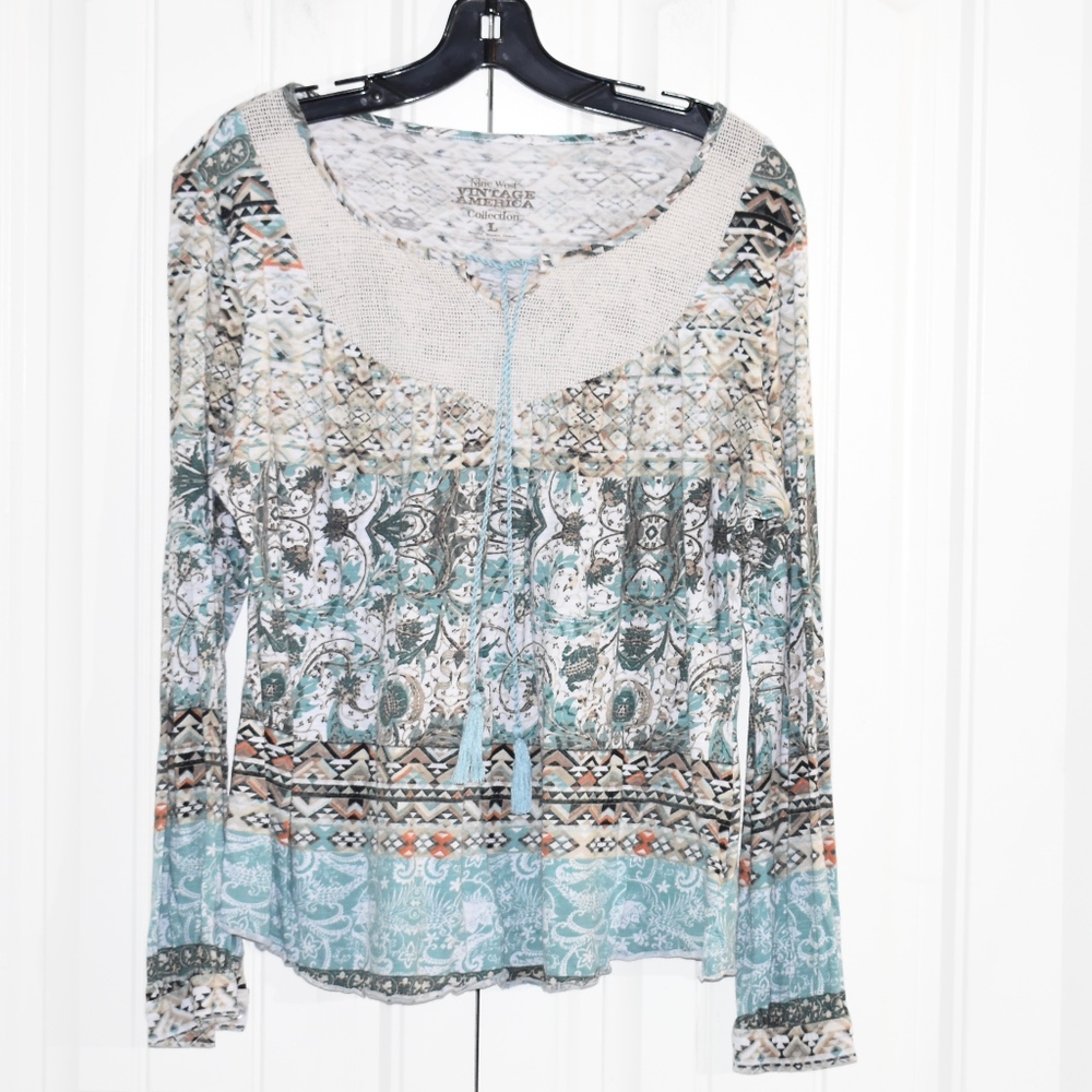 Nine West American Vintage Blouse Size L